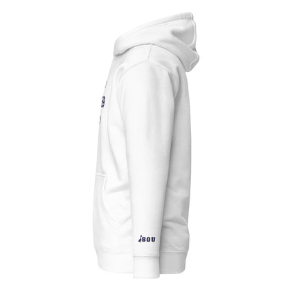 SGU Est. 1969 | Premium Unisex Hoodie - White/ Navy - Embroidered