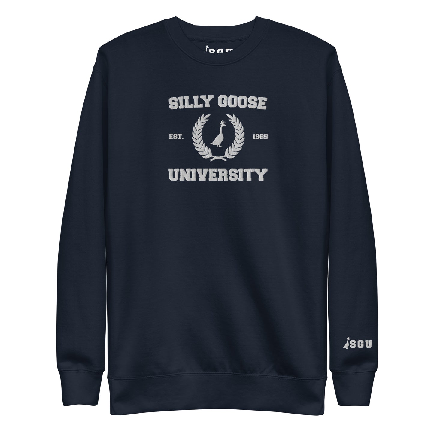 SGU Collegiate Seal | Premium Unisex Crewneck - Embroidered