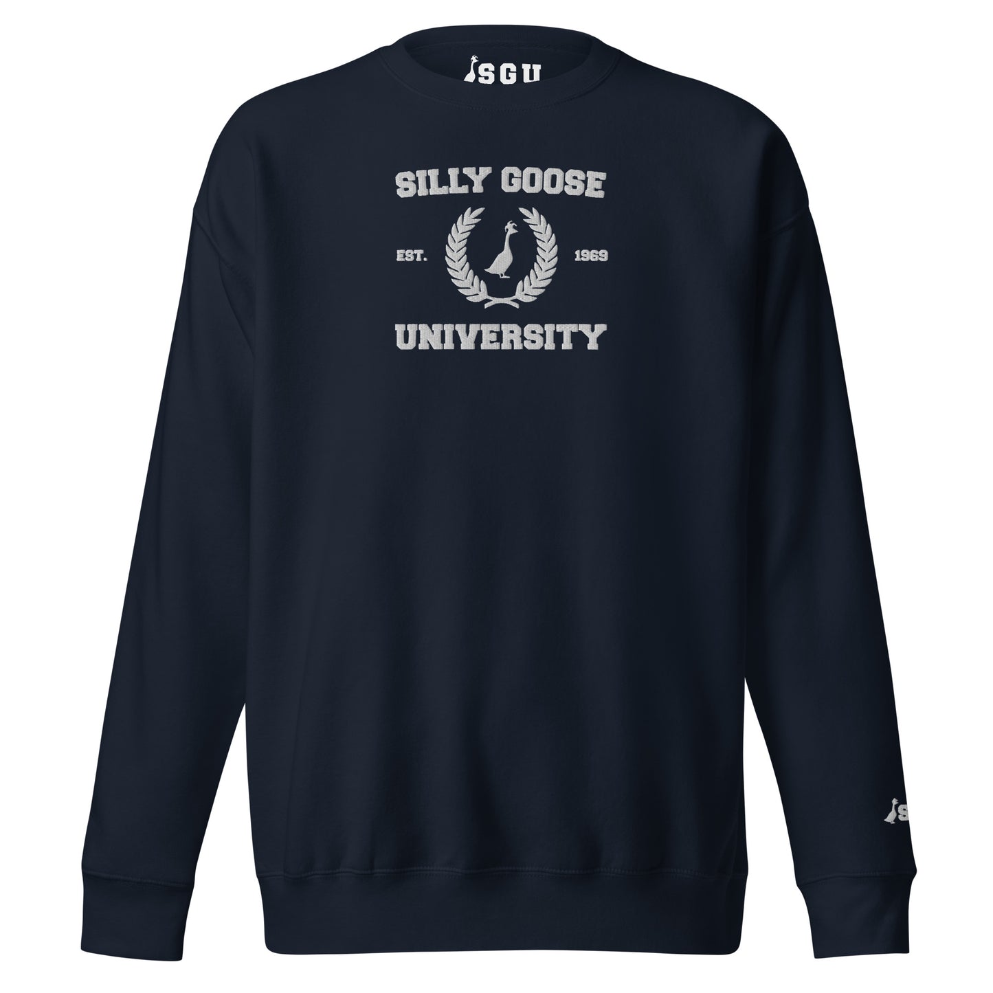 SGU Collegiate Seal | Premium Unisex Crewneck - Embroidered